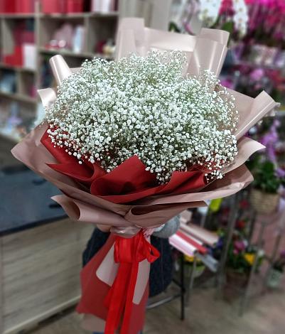Букет цветов из: Гипсофила в Сагопши
