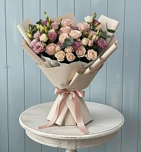 Букет цветов из:  Розы и Лизиантусы в Сагопши