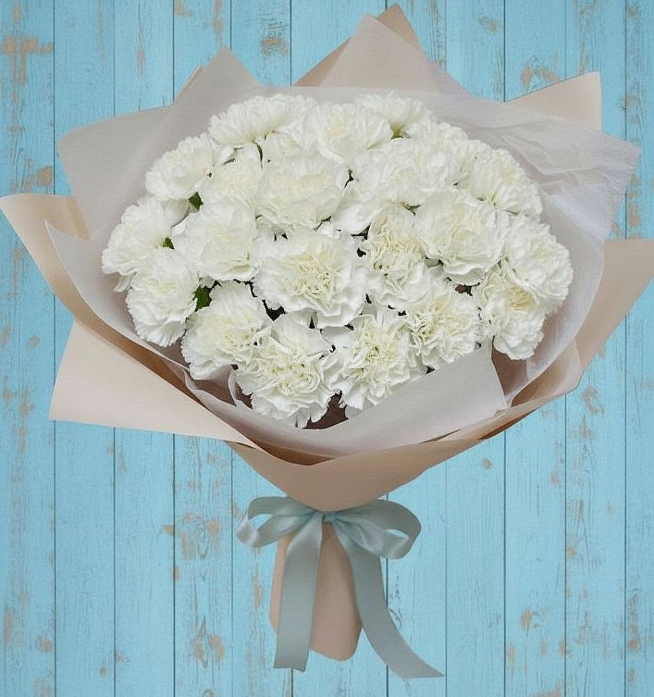 Букет цветов из: Гвоздики в Сагопши