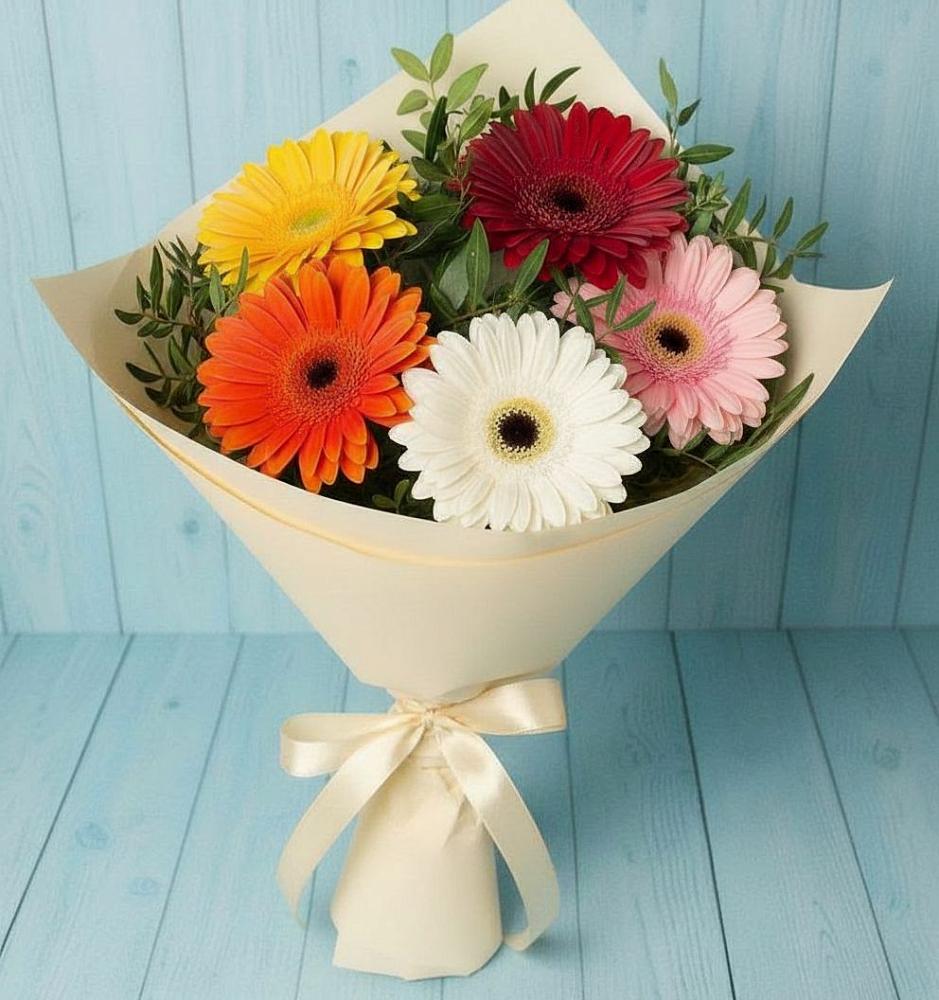Букет цветов из: Герберы в Сагопши