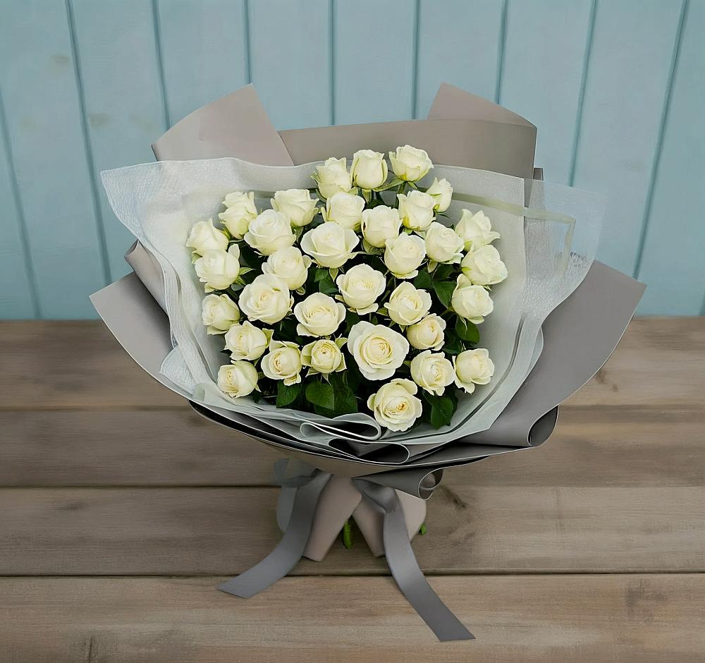 Букет Белоснежная нежность в Сагопши