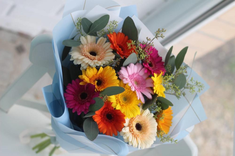 Букет цветов из: Герберы в Сагопши