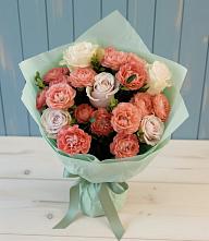 Букет цветов из:  Розы #REPLACE_PRED# Сагопши