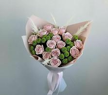 Букет цветов из:  Розы и Хризантемы #REPLACE_PRED# Сагопши