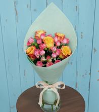 Букет цветов из:  Розы #REPLACE_PRED# Сагопши